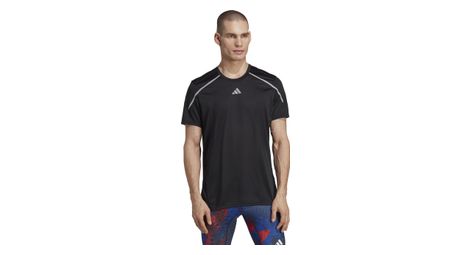 Maillot manches courtes adidas running confident run noir