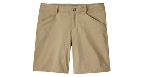 Pantalones cortos de senderismo para mujer patagonia quandary beige