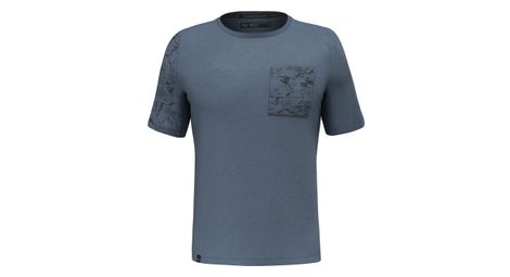 T shirt manches courtes salewa lavaredo hemp pocket bleu