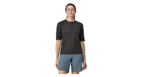 T-shirt vtt femme patagonia cap cool trail henley noir