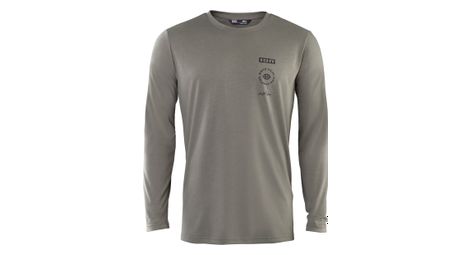 Maillot de manga larga de mtb ion s_ionic dr verde para hombre
