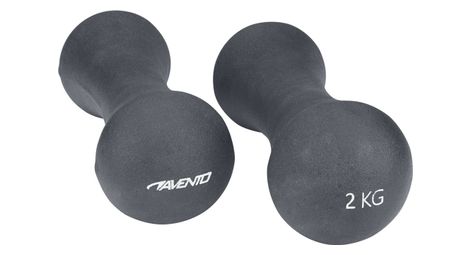 Avento ensemble de poids de main bone 2x2 kg gris