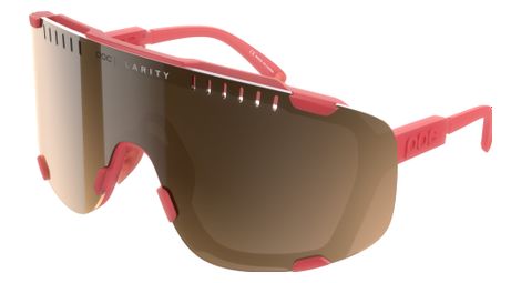 Lunettes poc devour coral translucent / brown silver mirror