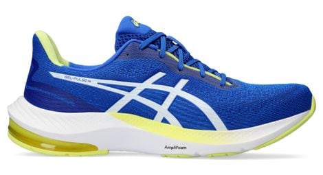 Asics gel pulse 14 running shoes blue yellow men's