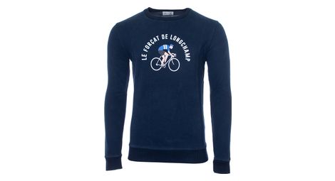 Sweatshirt lebram x sports d epoque forcat de longchamp bleu fonce