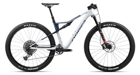 Orbea oiz m21 volledig geveerde mtb sram gx eagle 12s 29'' zilver grijs blauw carbon blik 2024