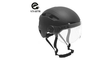 Casque Speed Pedelec avec visière - Casque vélo noir mat