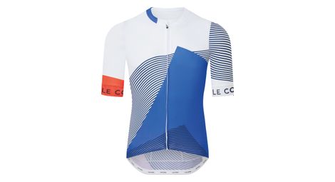 Le col sport lightweight short sleeve jersey blue/white