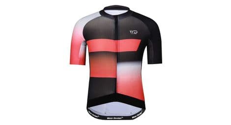 Maillot vélo homme finisher noir/orange