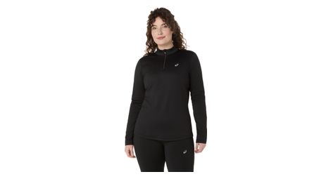 Asics Core Schwarzes 1/2-Zip-Thermo-Top für Frauen