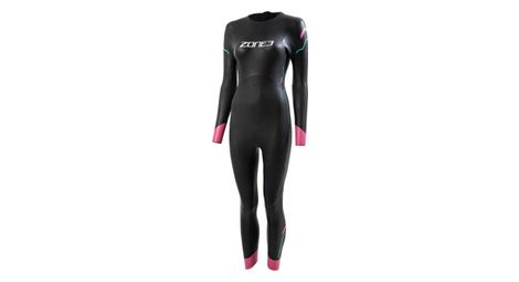Combinaison Neoprene Triathlon Femme Zone3 Agile Noir/Rose