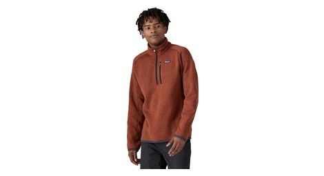 Forro polar patagonia better sweater1/4 zip rojo