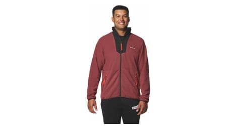Columbia sequoia grove full zip fleecejacke rot