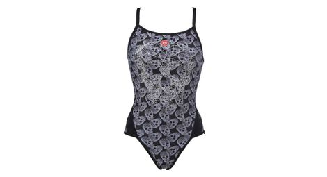 Maillot de bain une-pièce arena crazy pop skulls