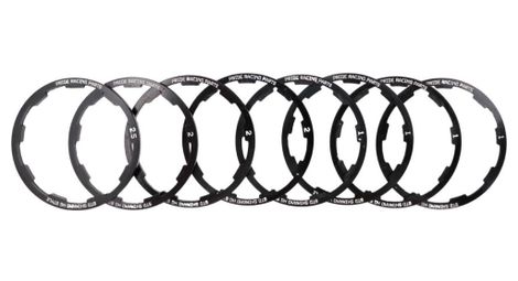 Kit d'Entretoises de Moyeu Pride Racing Control (8 Pièces) Noir