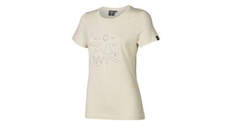 T-shirt Ivanhoe UW Cilla Outdoor pour femme - 100% laine mérinos - Beige