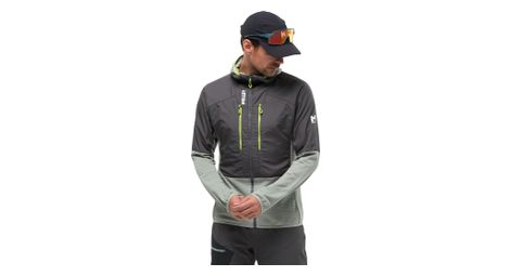 Veste Softshell Millet Parmelan Hybrid Hoodie Gris Homme