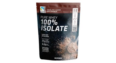 Bevanda proteica decathlon nutrition whey 100% isolate chocolate 900g