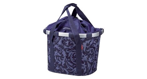 Bolsa de manillar klickfix bikebasket baroque azul