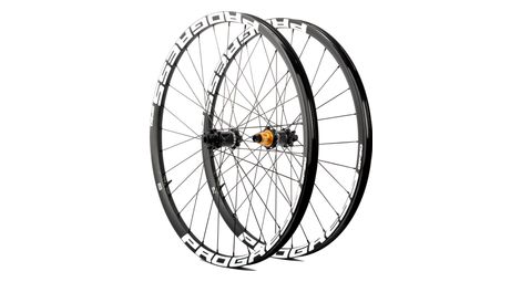 Paire de roues Progress GP30 29" Blanc | 15x100/12x142 mm | 6 Trous