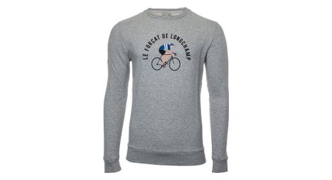 Sweatshirt lebram x sports d epoque forcat de longchamp gris chine