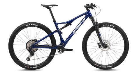 Bh lynx race 3.0 shimano deore xt 12v 29'' bicicleta de montaña con suspensión total azul/plata