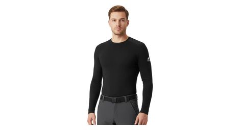 Tee-shirt technique fjork merino finn ml 140 homme laine mérinos ultra-légère 140 g/m² respirant et thermorégulant noir