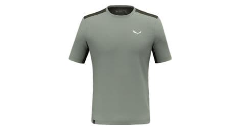 Camiseta de manga corta salewa puez hybrid verde