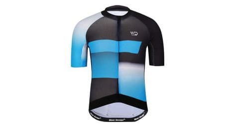 Maillot vélo homme finisher noir/bleu