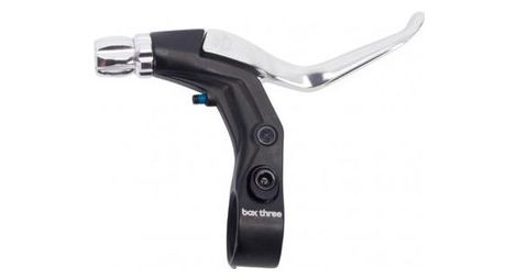 Levier de frein box three v point long argent