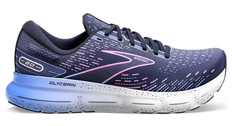 Chaussures de running brooks femme glycerin 20 bleu rose