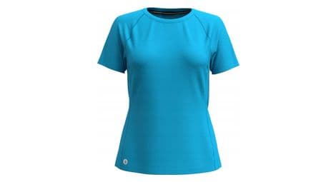 T shirt smartwool active ultralite short sleeve bleu femme