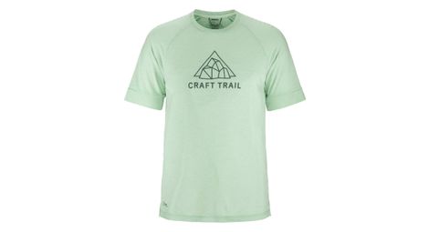 Maillot manches courtes craft pro trail wool vert homme