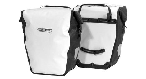 Paire de sacoches de porte bagage ortlieb back-roller city 40l blanc / noir