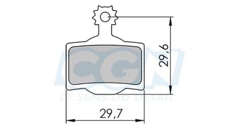 Plaquette frein vtt 30 clarks kevlar competition  adapt. magura mt2/mt4/mt6/mt8 (pr)