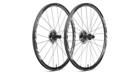 Paire de roues scope r3 700c | 12x100 - 12x142 mm | centerlock | noir/blanc