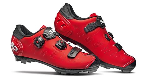 Chaussures vtt sidi dragon 5 srs rouge noir mat