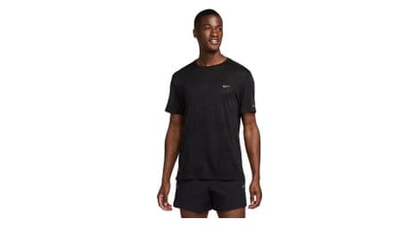 Camiseta de manga corta nike run division negra para hombre