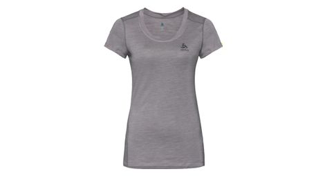 T shirt manches courtes femme odlo natural light gris