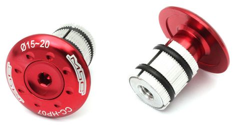 MSC Caps Manubrio Alu RED