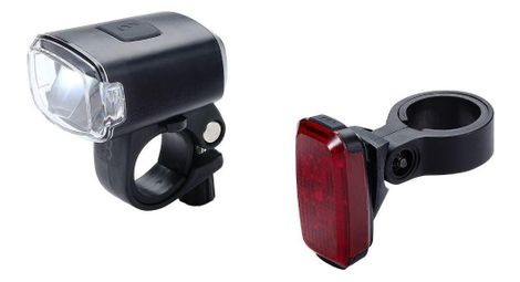 Bbb stud&spot rechargeable front and rear lighting combo