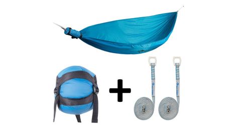 Hamac simple sea to summit pro hammock bleu + kit de fixation