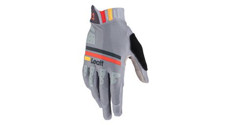 Lange handschuhe leatt mtb 2.0 x-flow grau