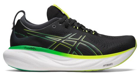 Chaussures de running asics gel nimbus 25 noir vert