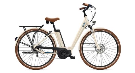 O2 feel ivog city up 5.1 univ shimano nexus 7v 360 wh 28'' bicicleta eléctrica urbana de lino blanco m / 170-190 cm