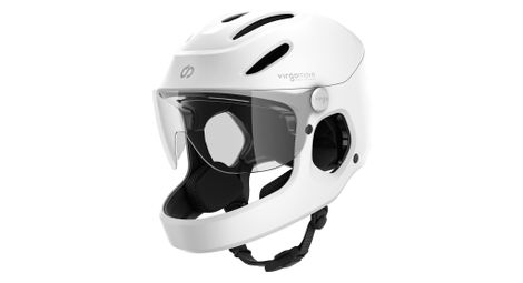 Virgo Integral Mips Blanc - Casque Intégral Urbain avec visière et phare arrière