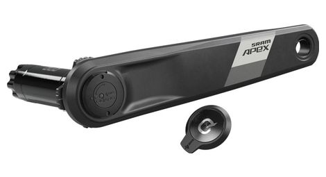 left crank with sram apex axs dub wide black power meter