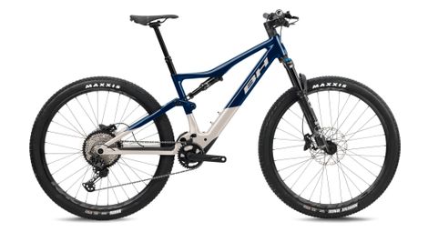 Bh ilynx race 7.7 shimano deore/xt 12v 540 wh 29'' blu scuro/beige mountain bike elettrica a sospensione totale