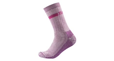 Chaussettes femme devold mérinos heavy rose