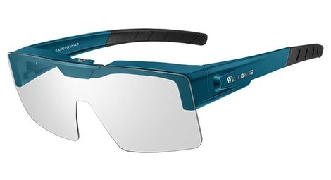 Lunettes de soleil Verres clairs anti-vent pour homme et femme - bleu